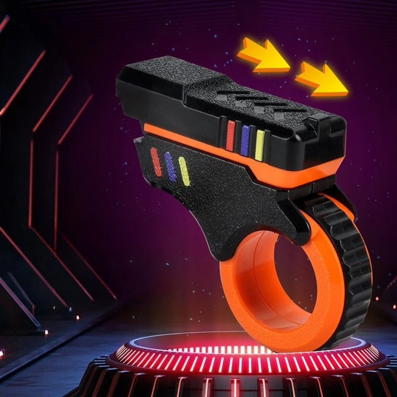 Rotary Finger Sliders Fidget Toy Office Pressure Relief Slider Ratchet Finger Fidget 3D Printed Fidegt Toys Fingertip Textured