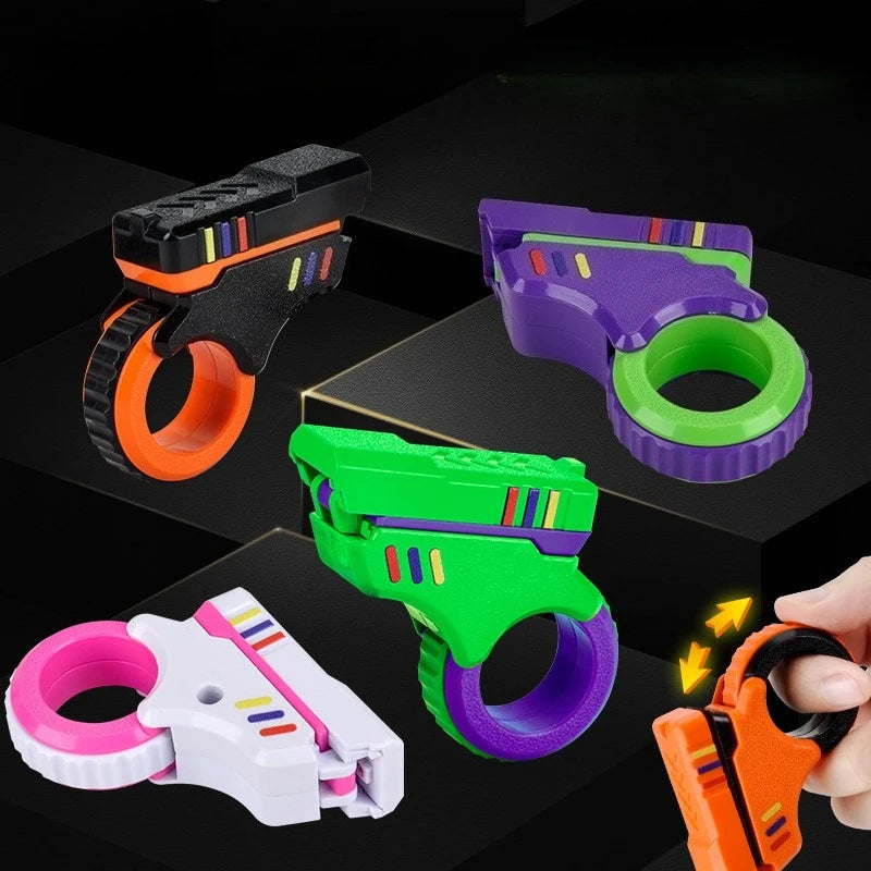 Rotary Finger Sliders Fidget Toy Office Pressure Relief Slider Ratchet Finger Fidget 3D Printed Fidegt Toys Fingertip Textured