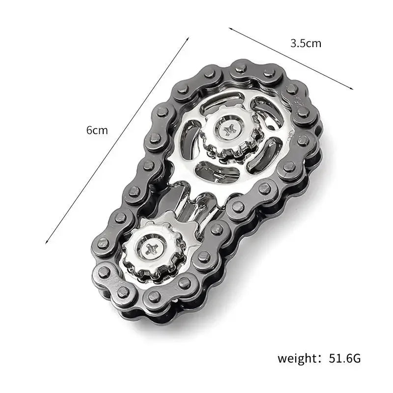 Mechanical EDC Gear Fidget Spinner Stress Relief Sprockets Flywheel Fingertip Gyro Fidget Spinner Desk Toy for Adults