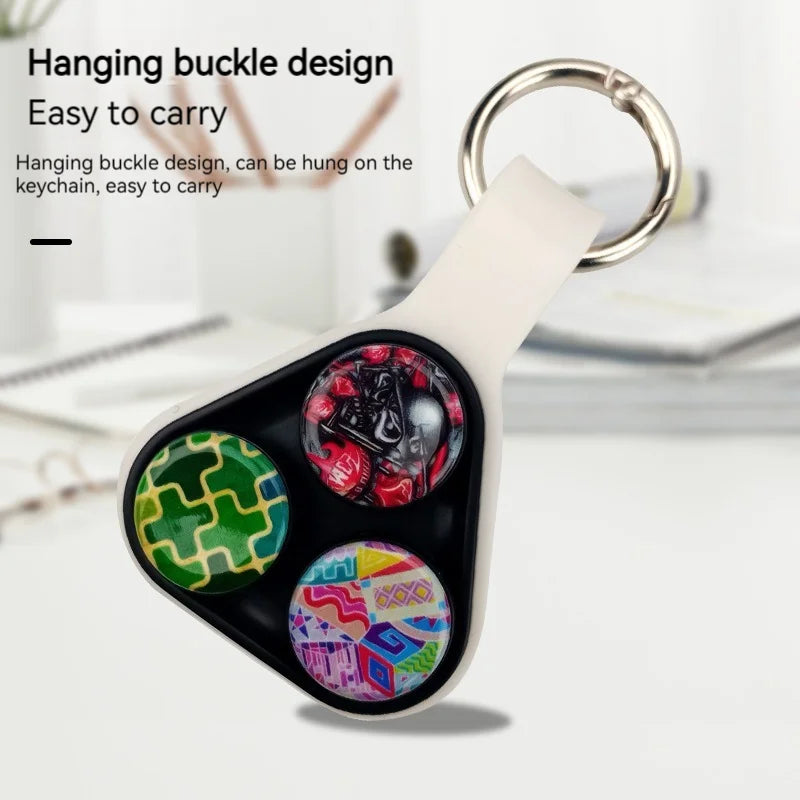 New PopPuck Hand Spinner Series Elastic Pop Puck Magnet Toy Colorful Decompression Fidget Toys For Adults Kids Christmas Gifts