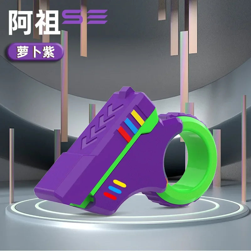 Rotary Finger Sliders Fidget Toy Office Pressure Relief Slider Ratchet Finger Fidget 3D Printed Fidegt Toys Fingertip Textured